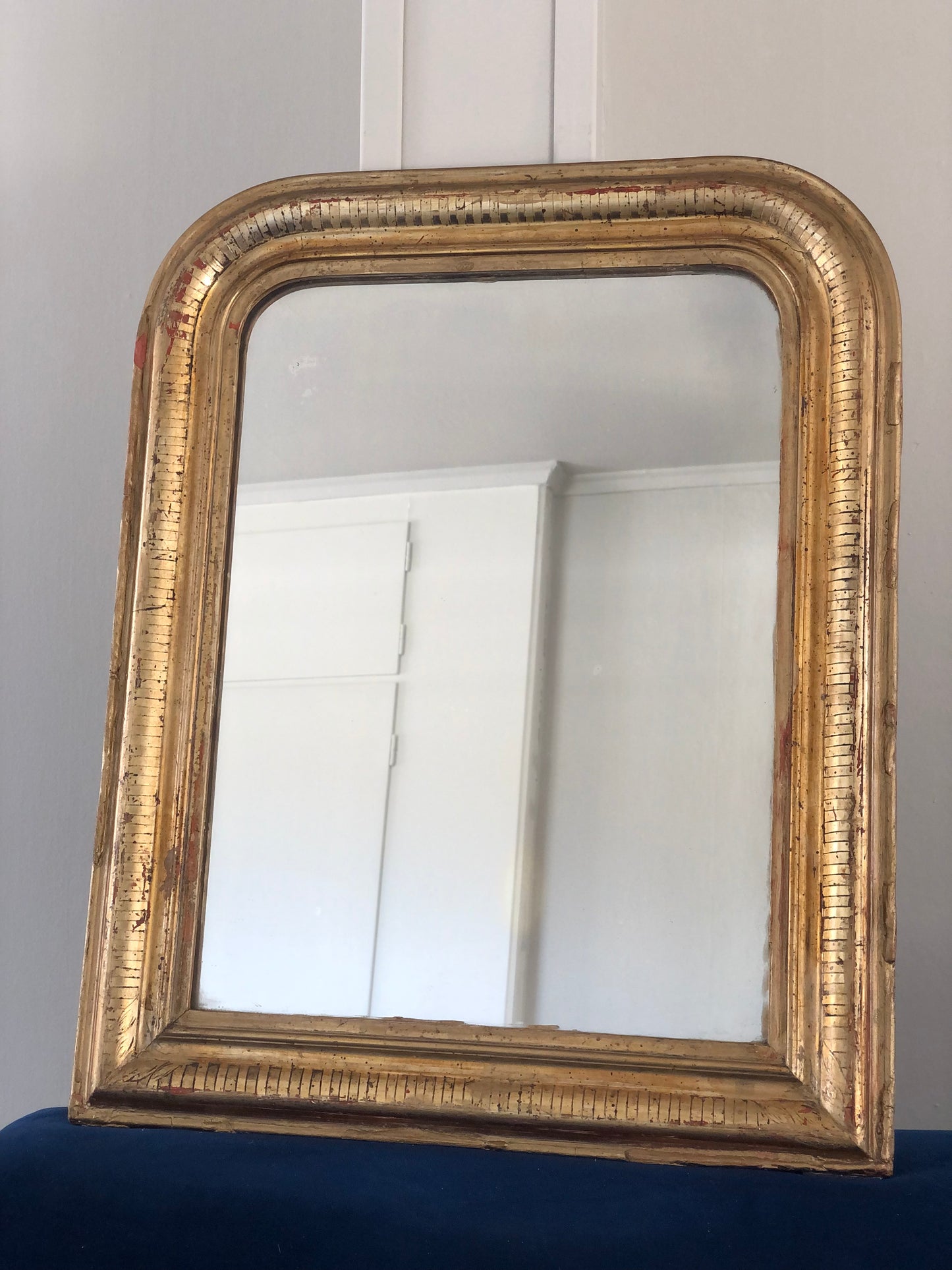 High Quality Antique Louis Philippe Giltwood Mirror France Late 19th Century