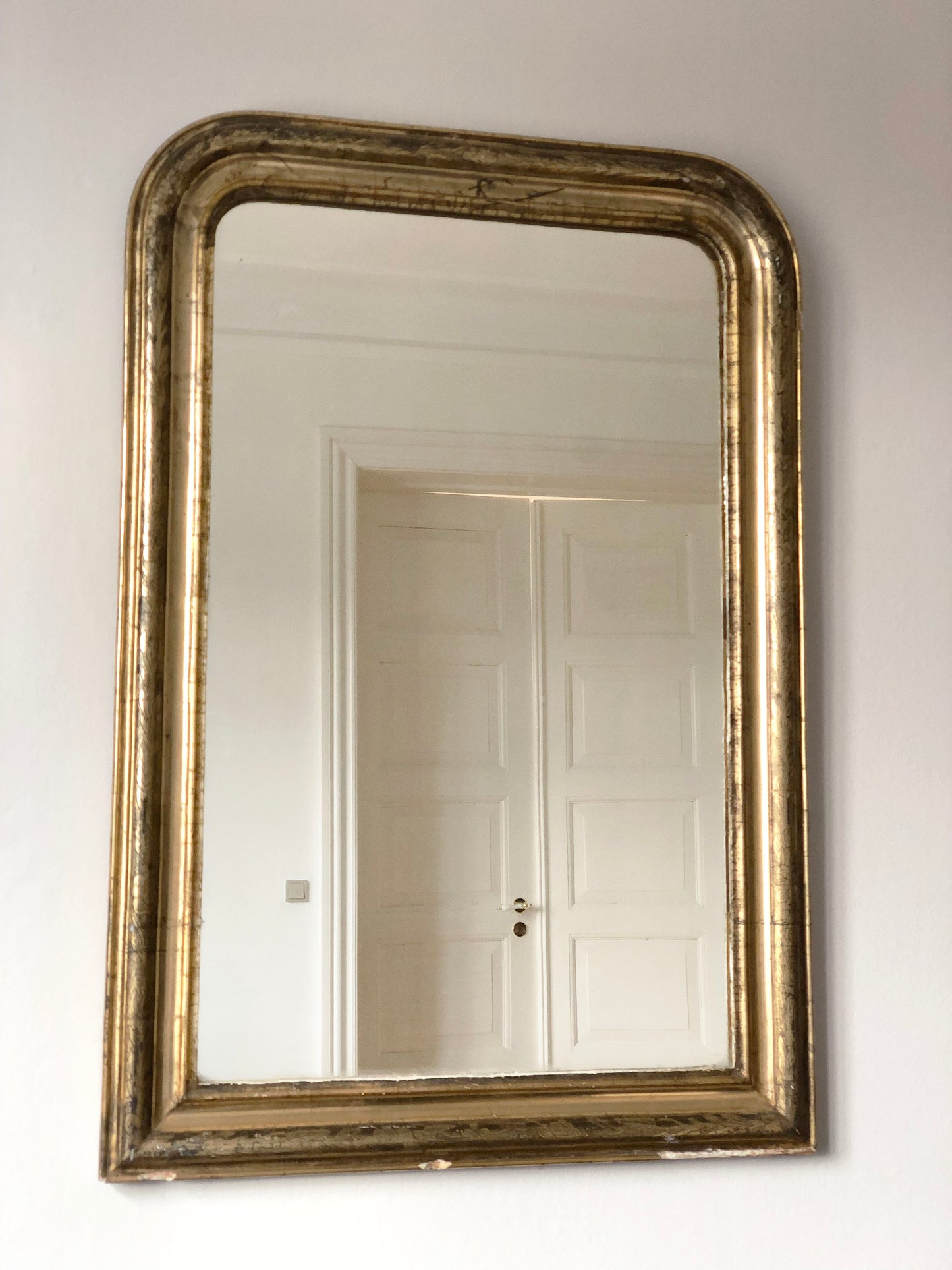 Large High Quality Antique Louis Philippe Giltwood Mirror France Late 19th Century