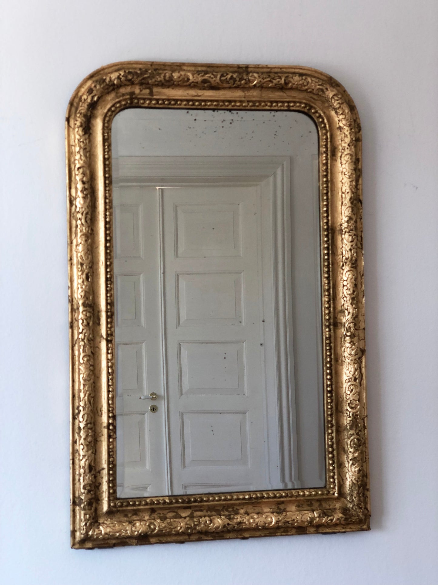 High Quality Antique Louis Philippe Giltwood Mirror France Late 19th Century