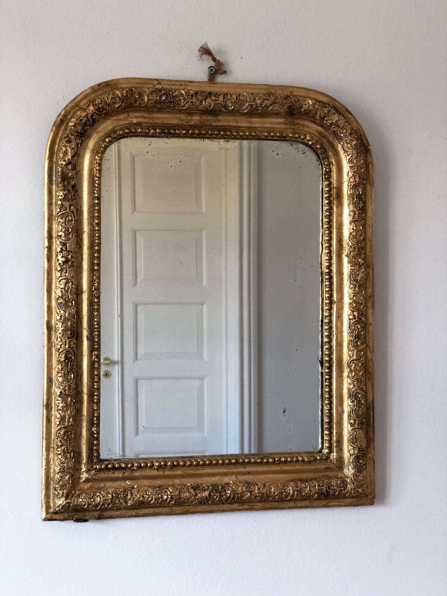 High Quality Antique Louis Philippe Giltwood Mirror France Late 19th Century