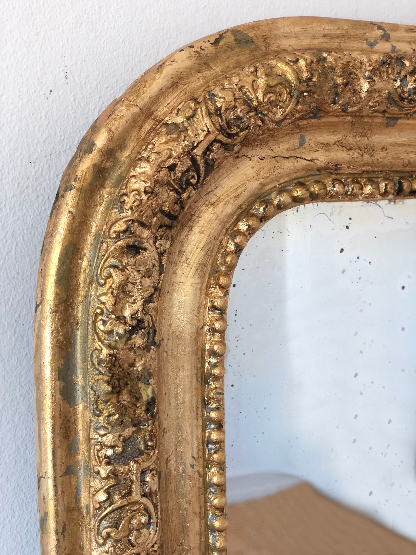 High Quality Antique Louis Philippe Giltwood Mirror France Late 19th Century