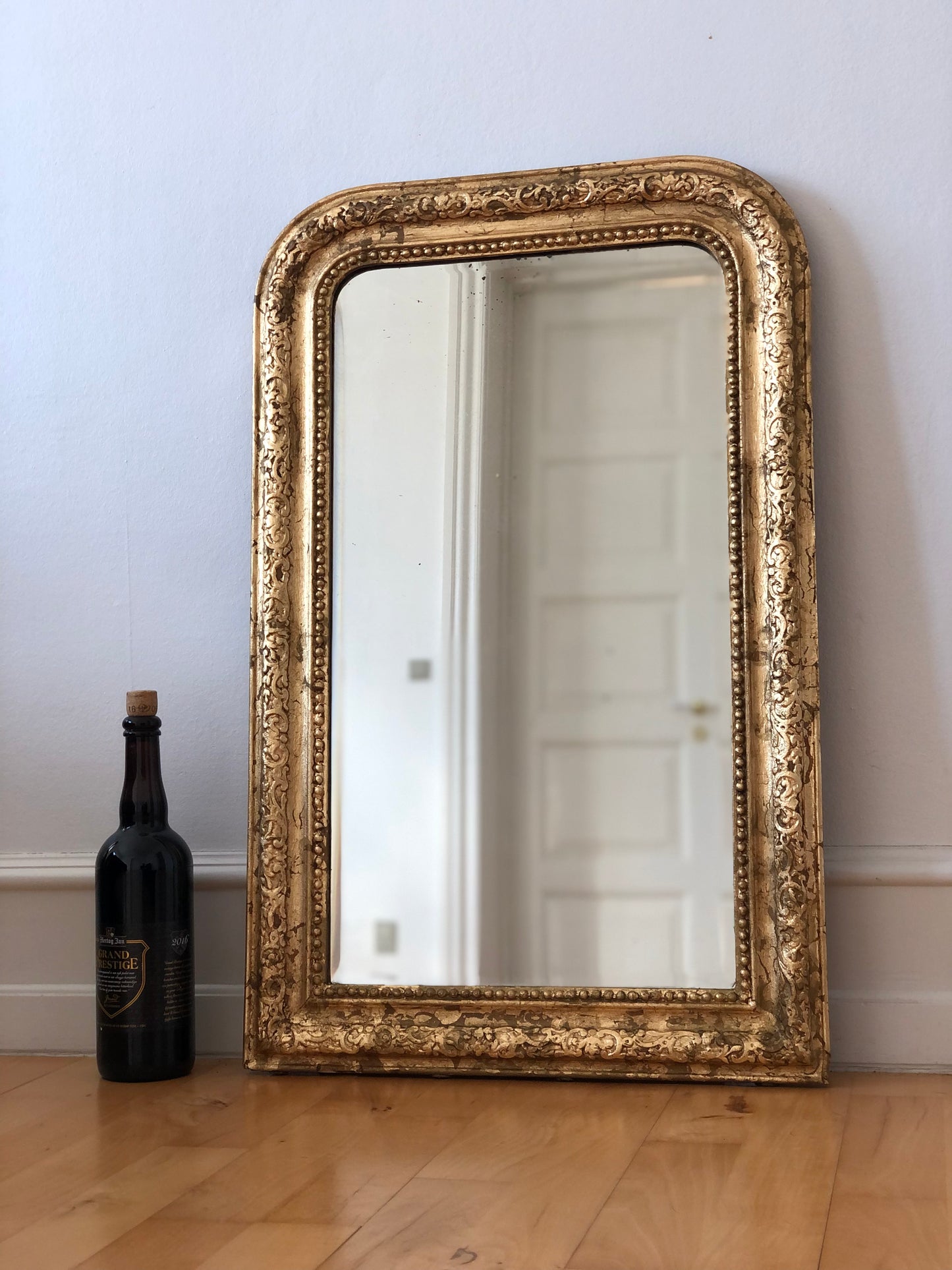 High Quality Antique Louis Philippe Giltwood Mirror France Late 19th Century