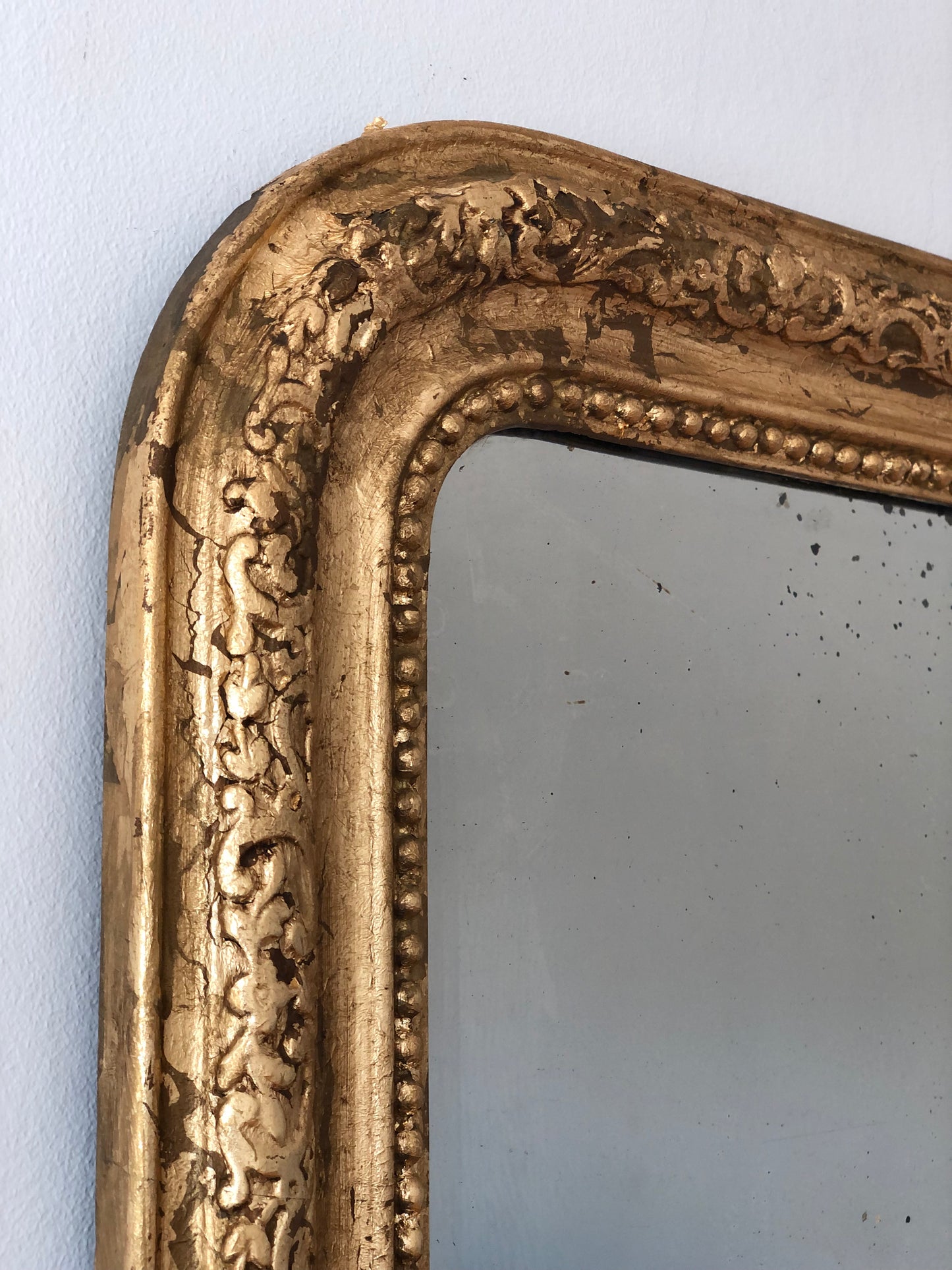 High Quality Antique Louis Philippe Giltwood Mirror France Late 19th Century