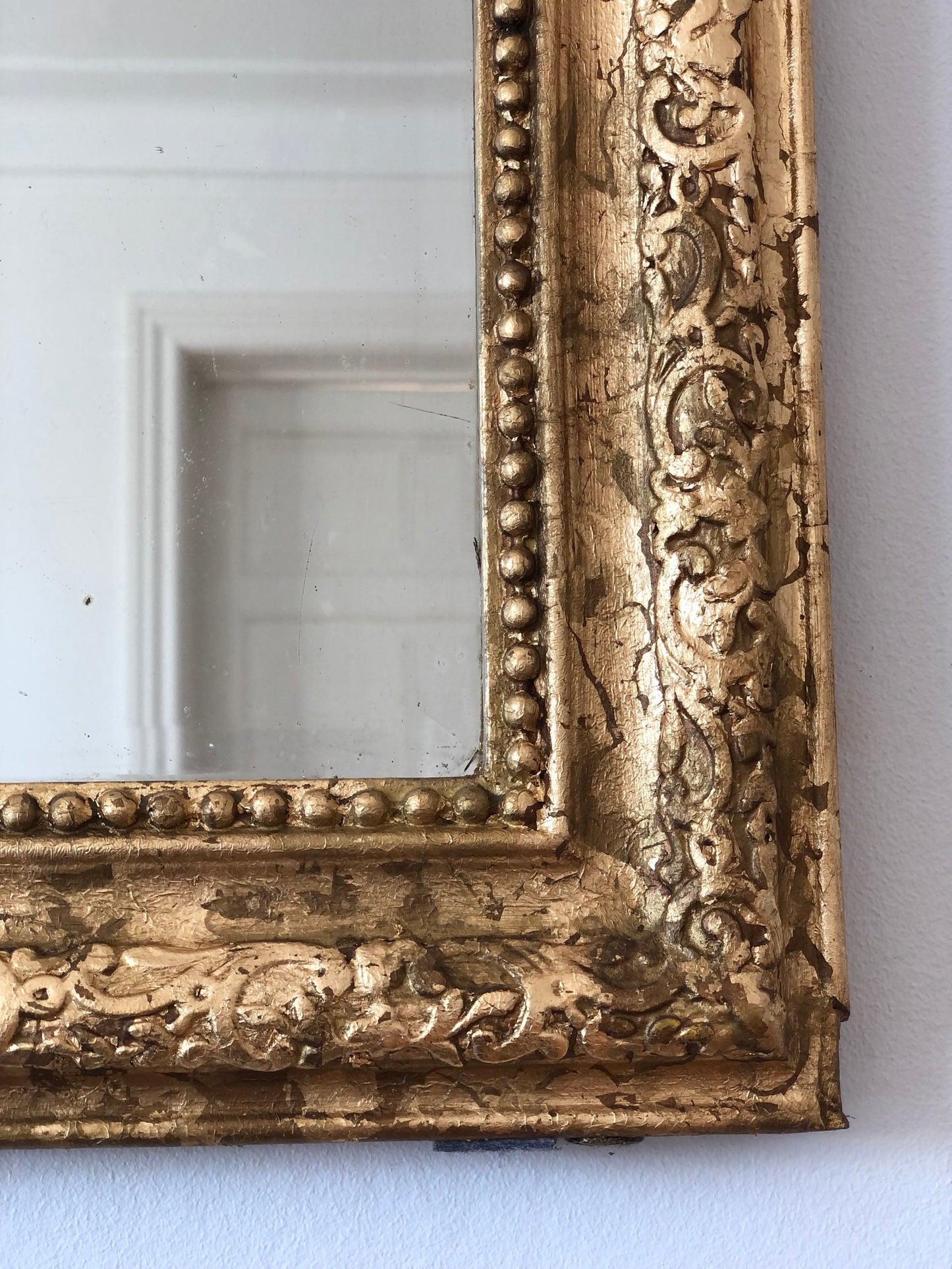 High Quality Antique Louis Philippe Giltwood Mirror France Late 19th Century