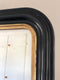 High Quality Antique Louis Philippe Mirror In Black and Gold France Late 19th Century