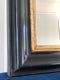 High Quality Antique Louis Philippe Mirror In Black and Gold France Late 19th Century