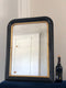 High Quality Antique Louis Philippe Mirror In Black and Gold France Late 19th Century