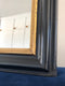 High Quality Antique Louis Philippe Mirror In Black and Gold France Late 19th Century