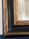 High Quality Antique Louis Philippe Mirror in Black and Gold France Late 19th Century