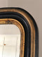 High Quality Antique Louis Philippe Mirror in Black and Gold France Late 19th Century