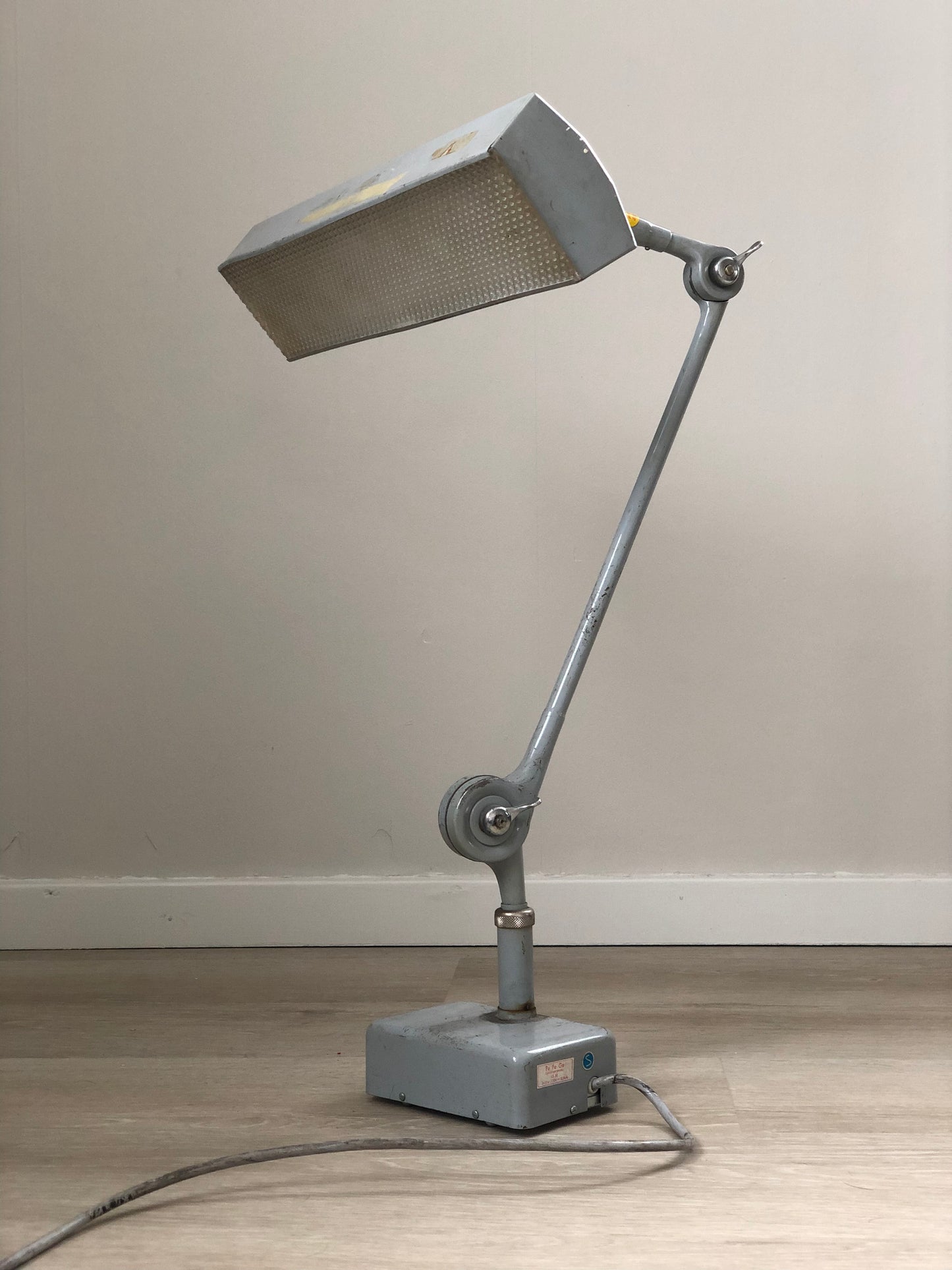 Industrial Pefege Architect Desk Lamp Sweden 1950s