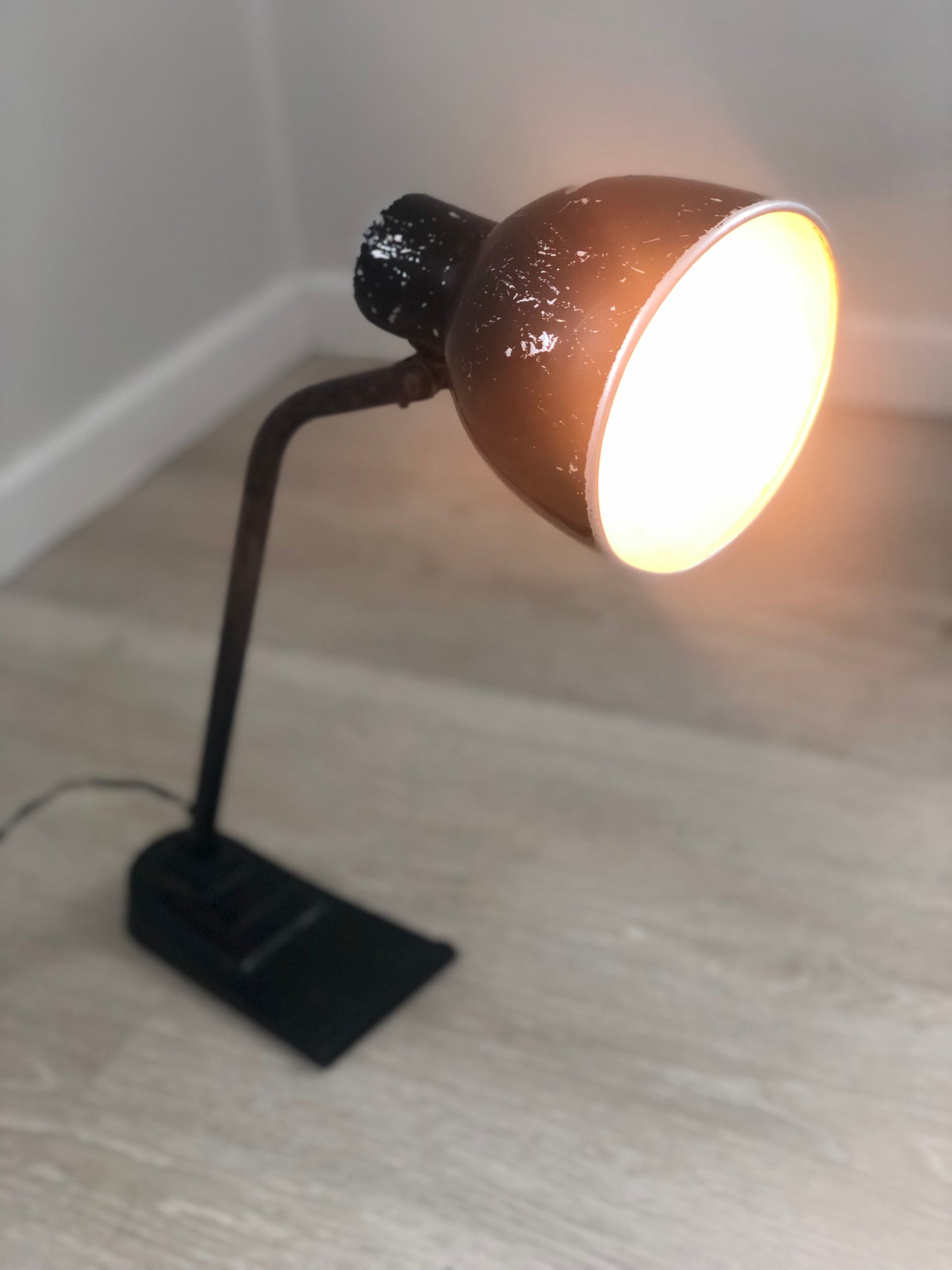 Industrial Steel Desk Lamp 1940s United Kingdom