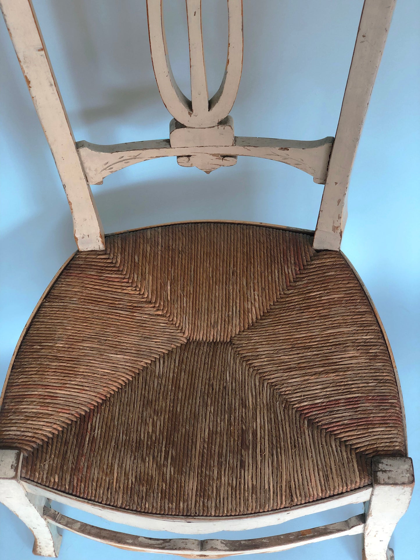 Jugendstil High Back Chair Elm Wood Early 20th Century