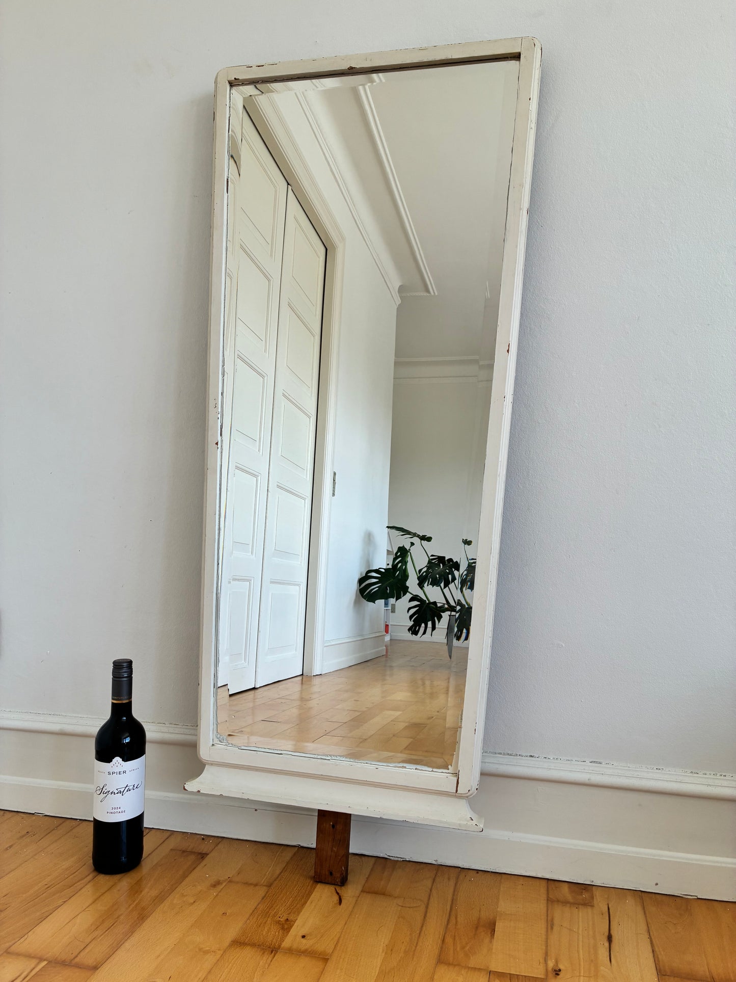 Large Antique European Full-Length Floor Mirror, Early 20th Century