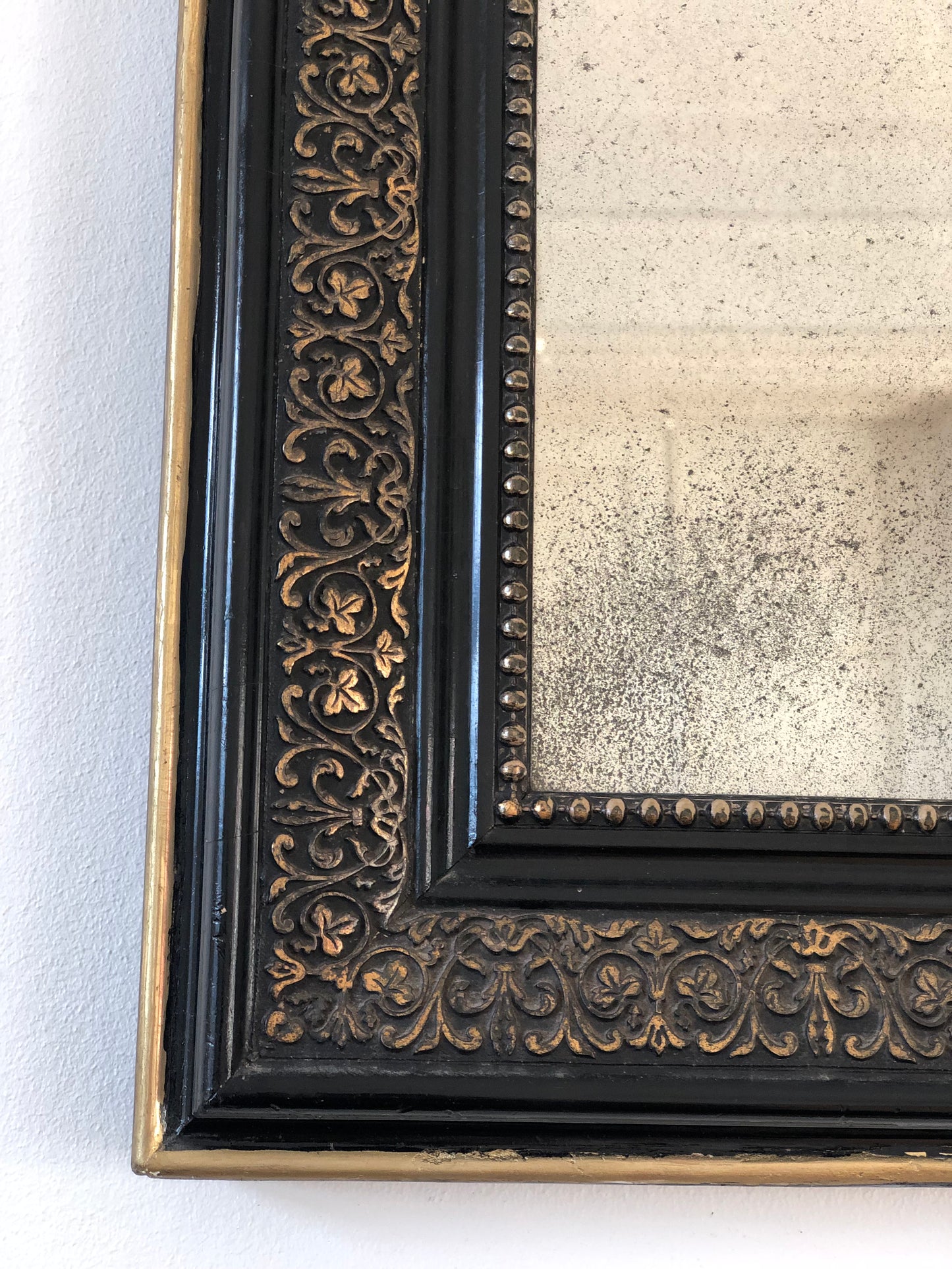 Large Antique French Louis Philippe Full-Length Giltwood Mirror, Late 19th Century
