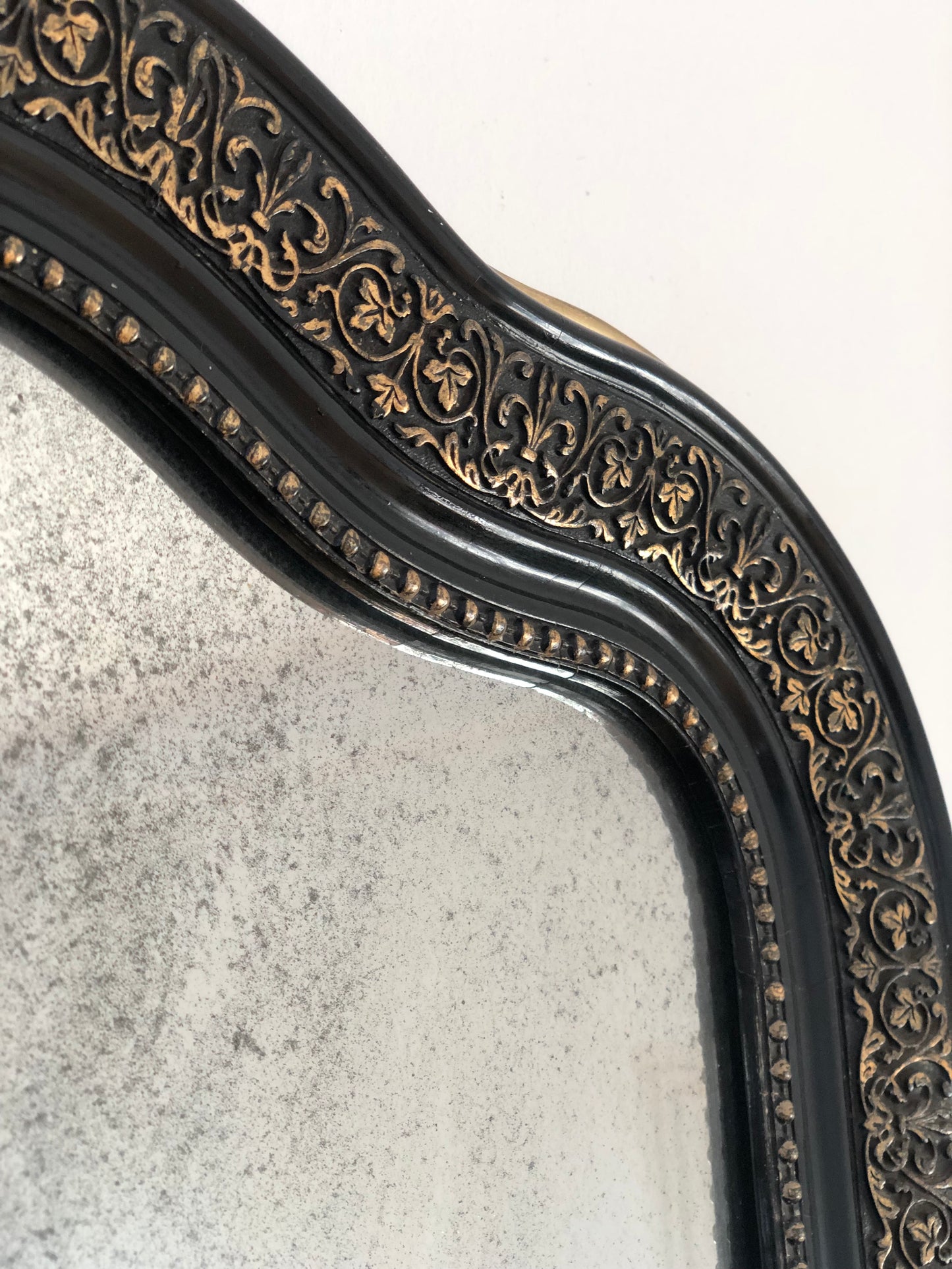 Large Antique French Louis Philippe Full-Length Giltwood Mirror, Late 19th Century