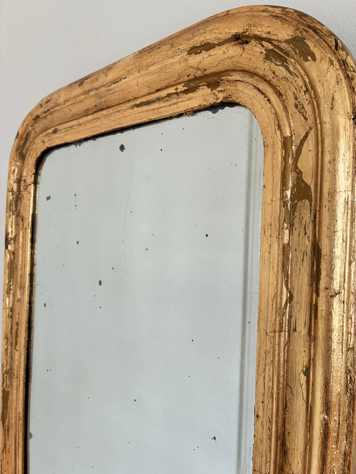 Large antique French Louis Philippe Giltwood Mirror – Late 19th Century