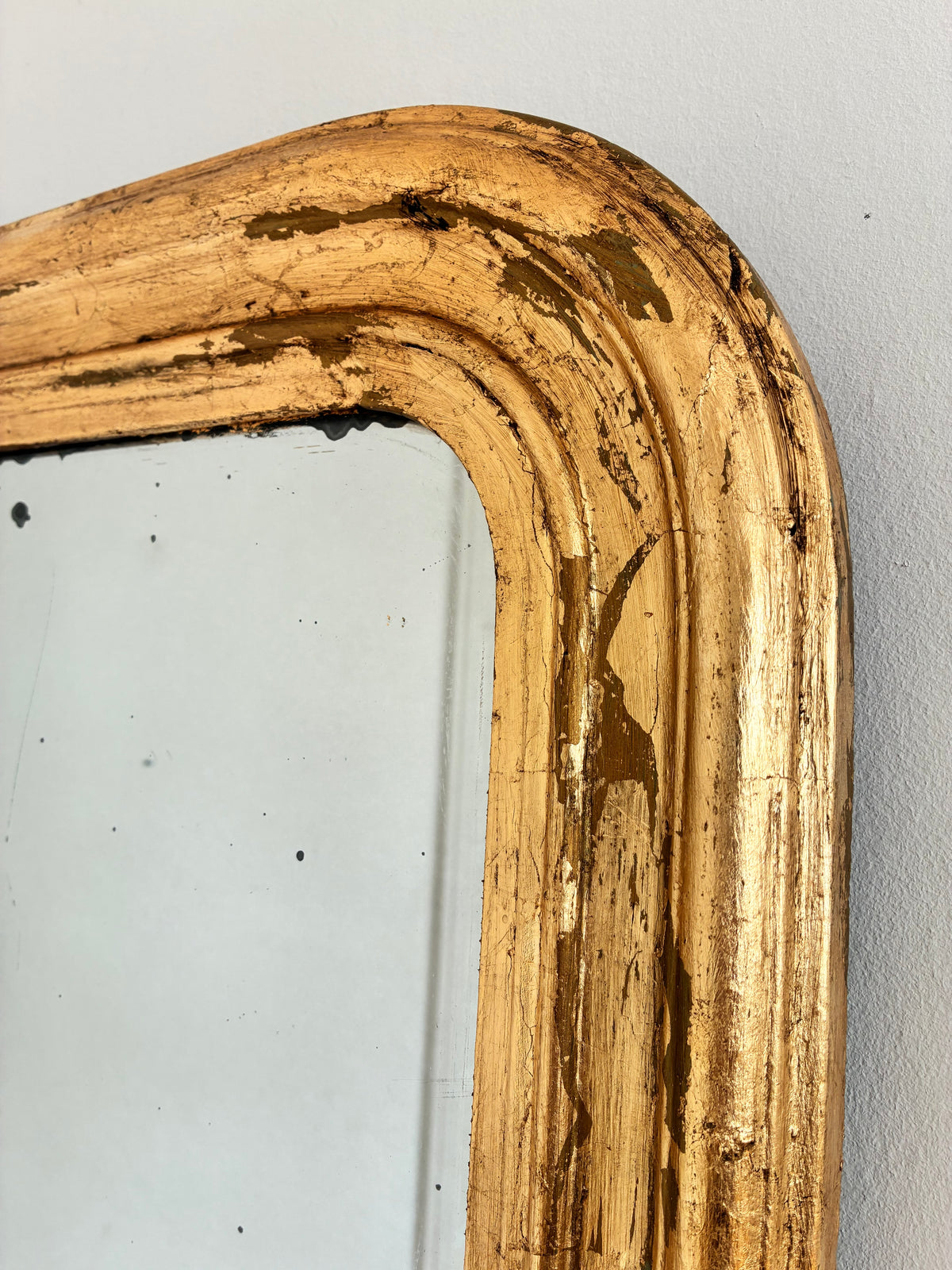 Large antique French Louis Philippe Giltwood Mirror – Late 19th Century