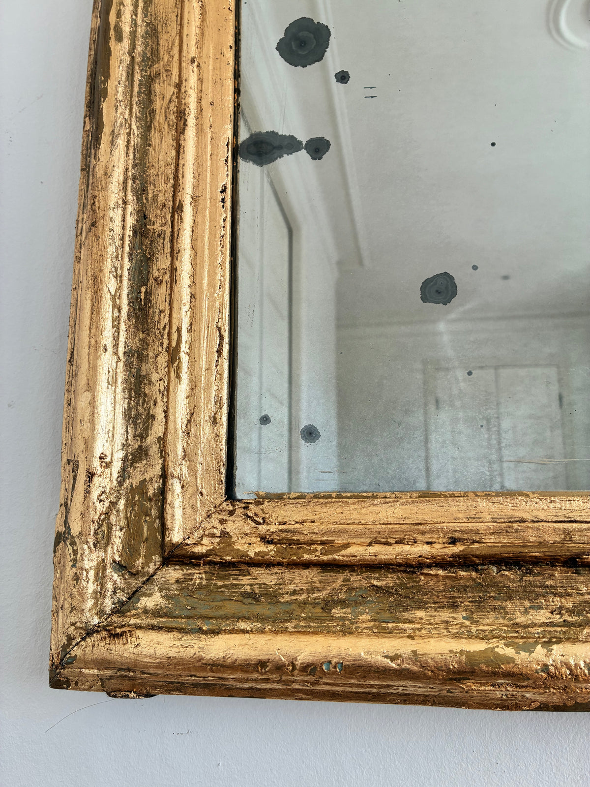 Large antique French Louis Philippe Giltwood Mirror – Late 19th Century