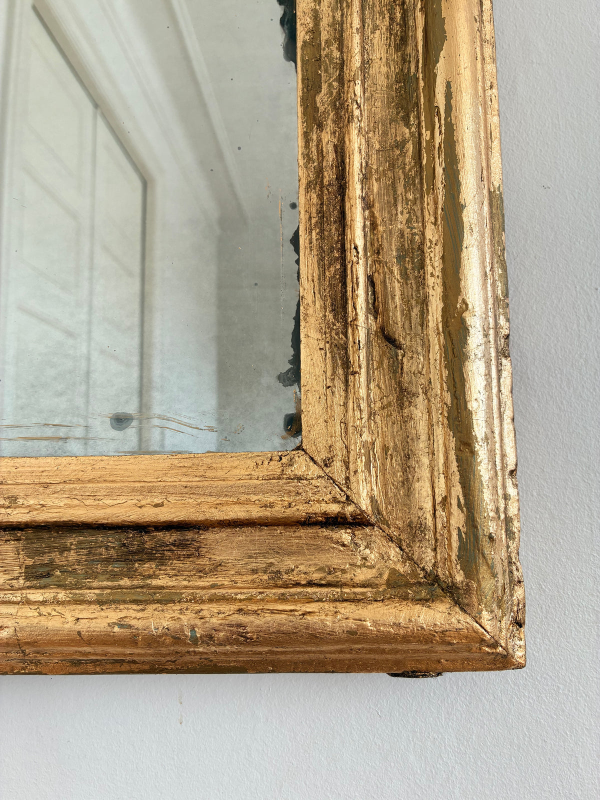 Large antique French Louis Philippe Giltwood Mirror – Late 19th Century