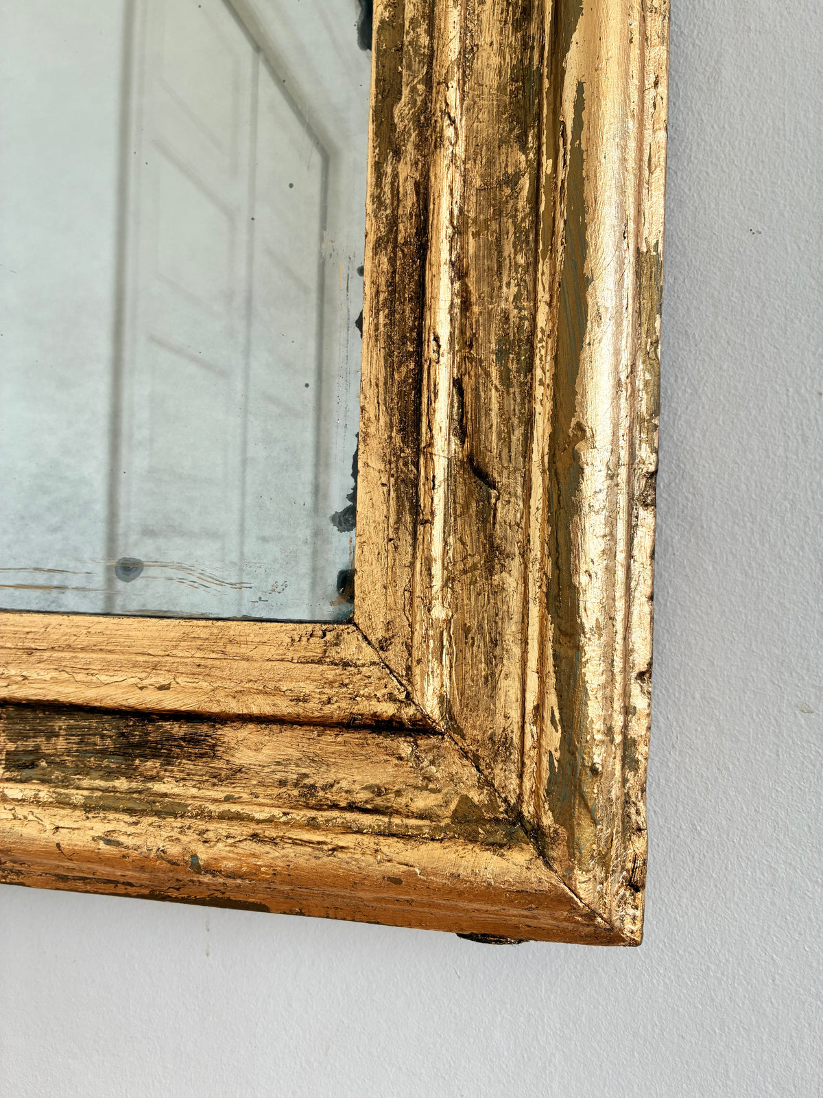 Large antique French Louis Philippe Giltwood Mirror – Late 19th Century
