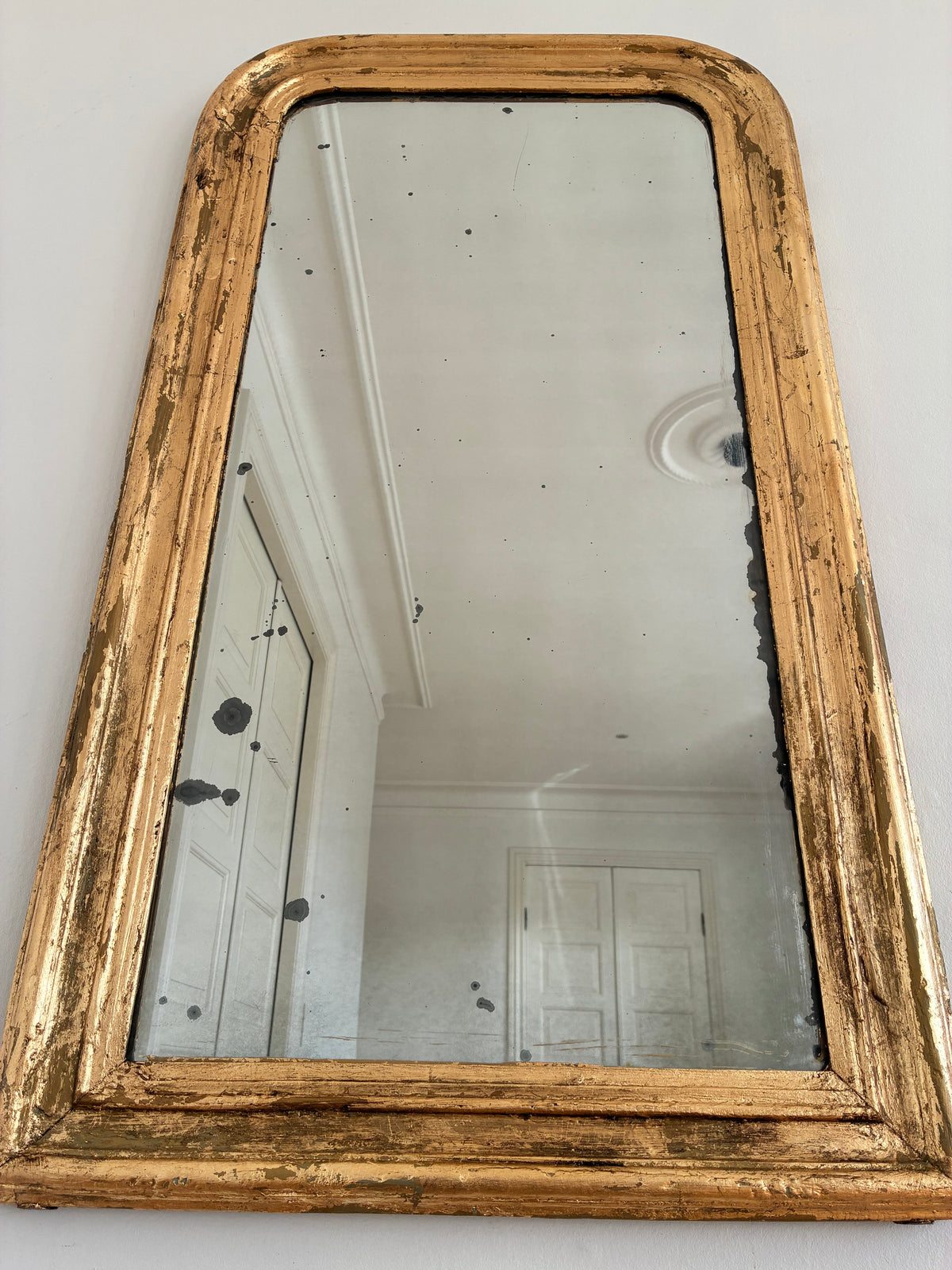 Large antique French Louis Philippe Giltwood Mirror – Late 19th Century
