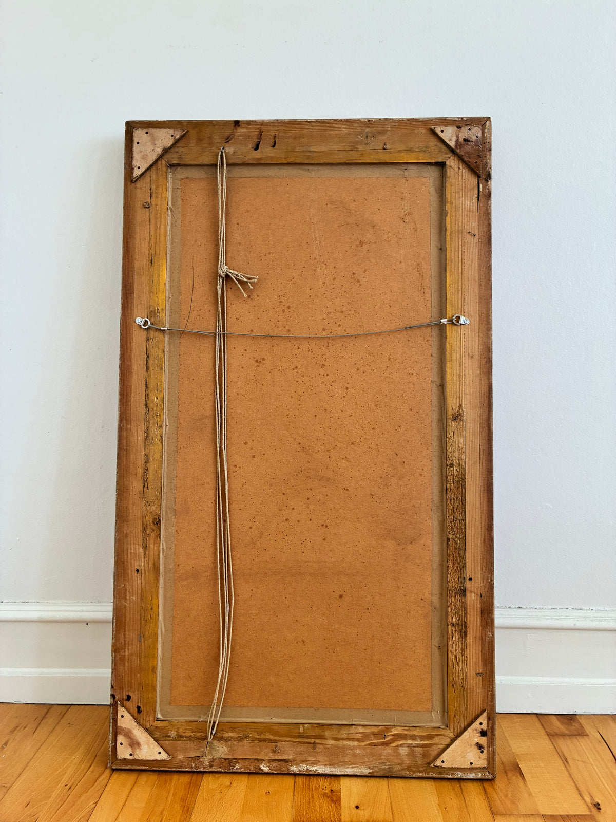 Large Antique French Napoleon III Full-Length Giltwood Mirror, 19th Century