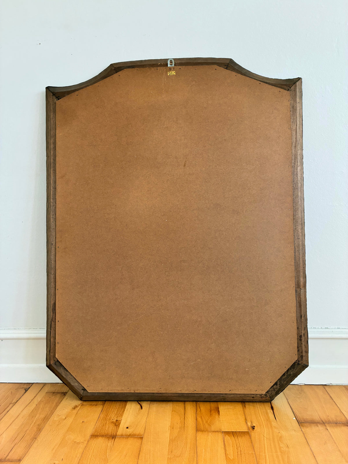 Large Vintage Spanish Venetian Style Rectangular Brass Wall Mirror – Gold Hollywood Regency,  1980s