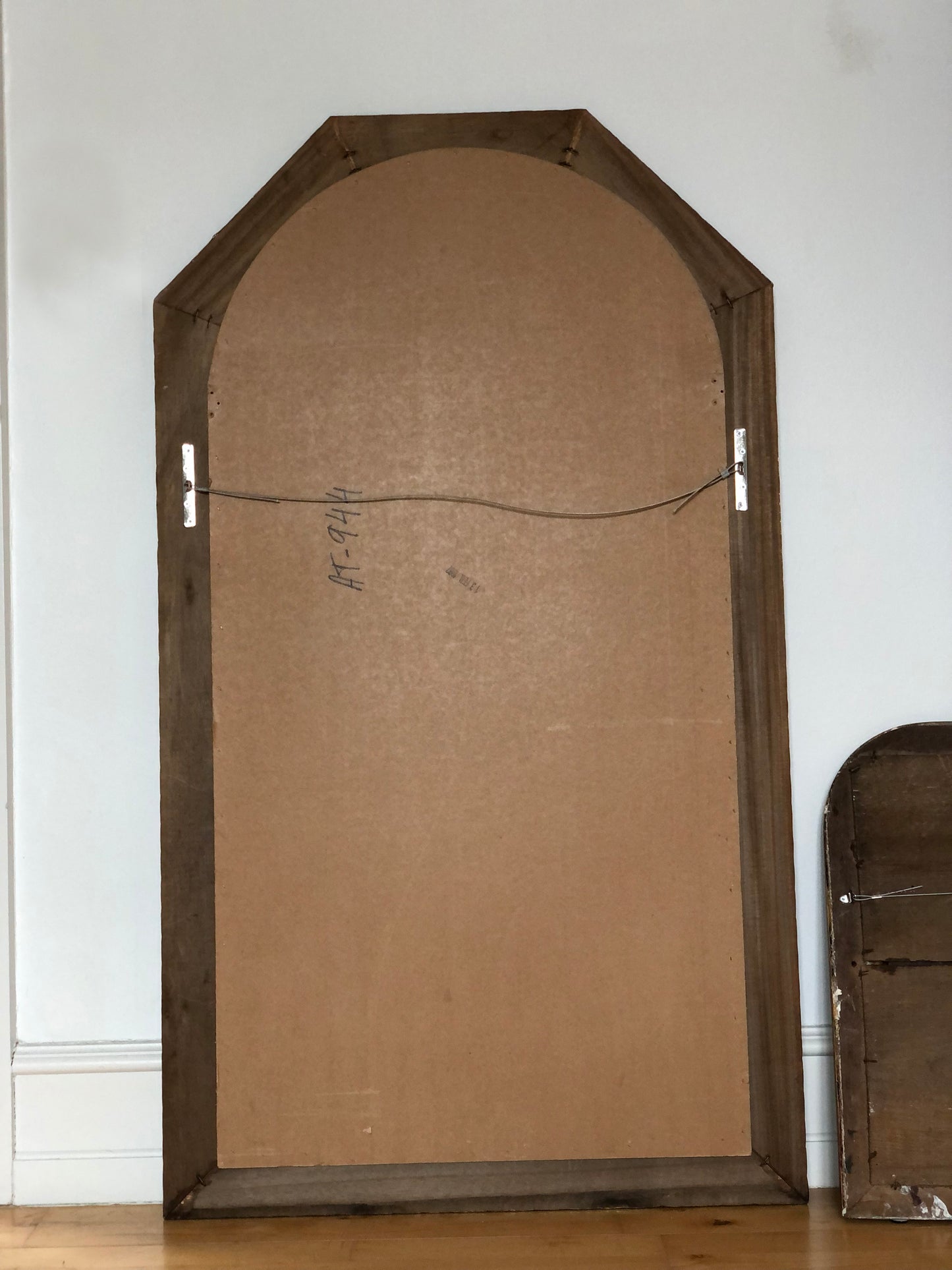 Large Vintage Venetian Brass Mirror – Gold Hollywood Regency, Spanish 1990s
