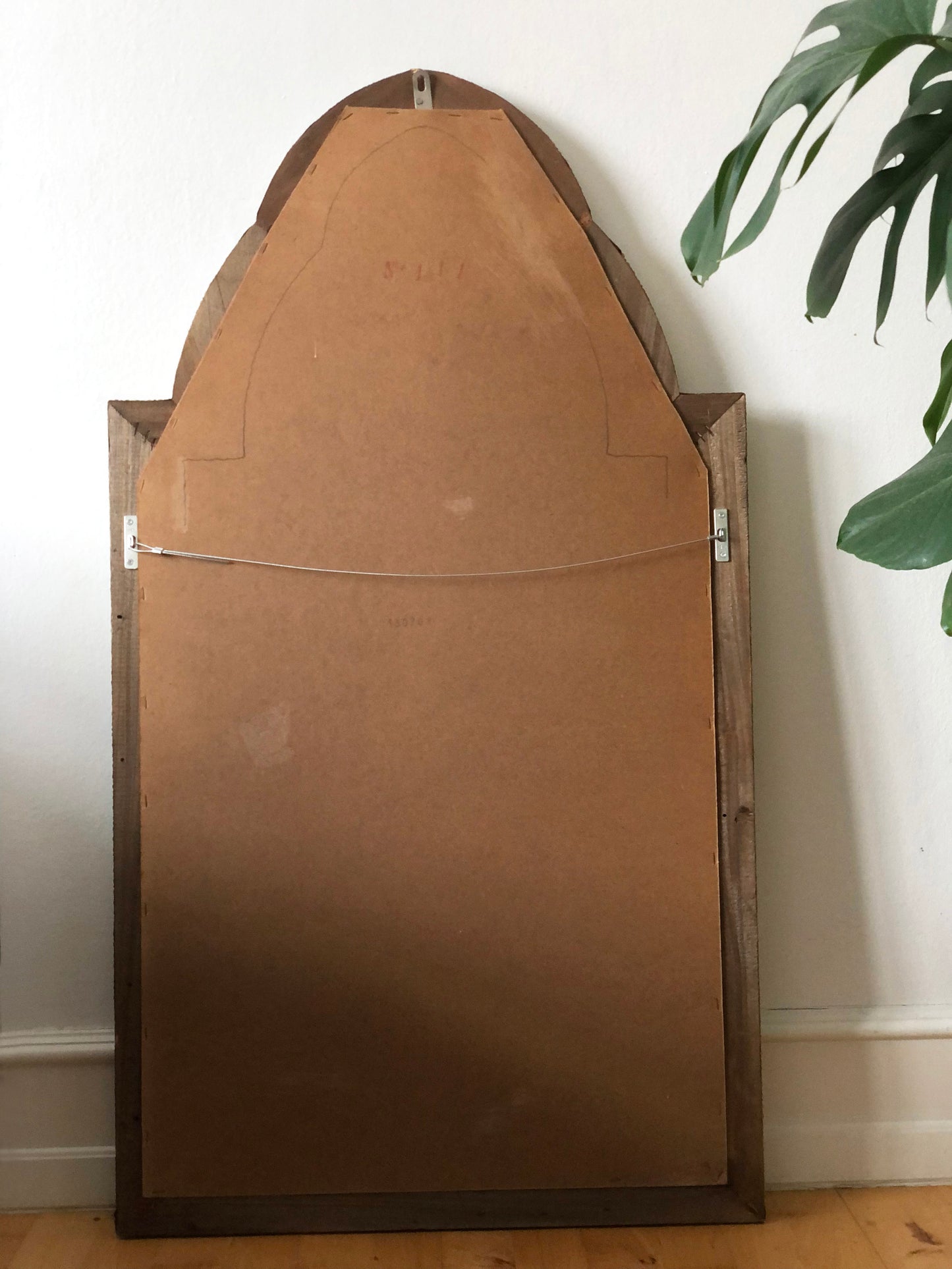 Large Vintage Venetian Brass Mirror – Gold Hollywood Regency, Spanish 1990s