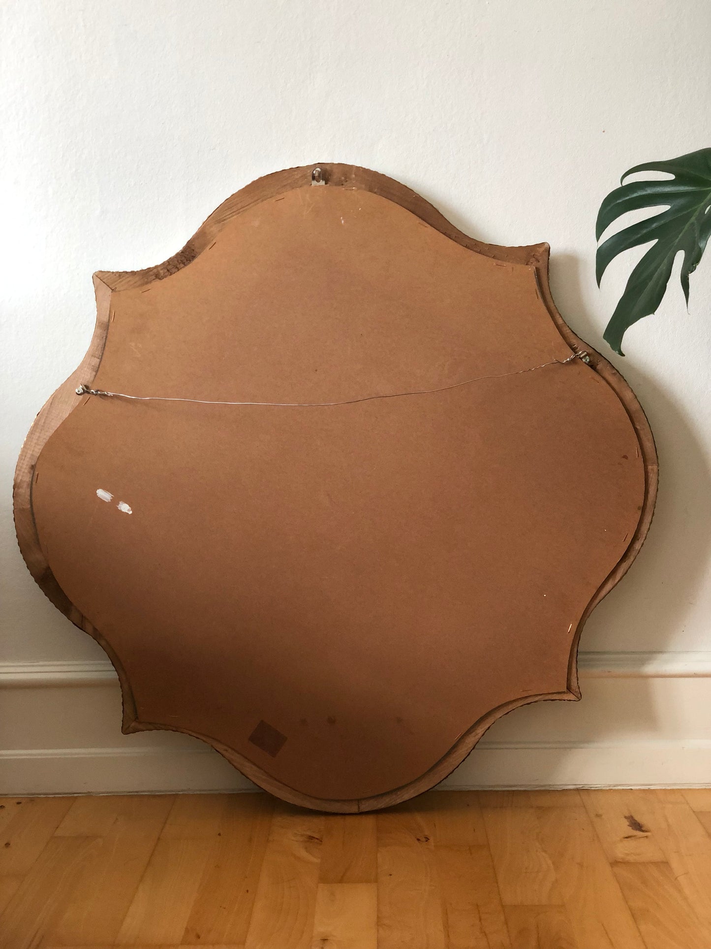 Vintage Venetian Large Mirror Hollywood Regency in Gold Spain 1990s