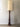 Large Vintage Carved Tree Trunk Floor Lamp with Linen Shade 1972