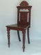 Late 19th Century Victorian Mahogany Hall Chair United Kingdom