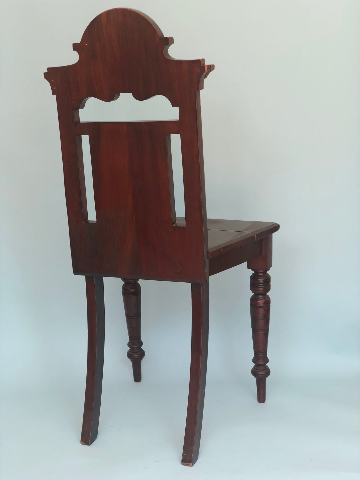 Late 19th Century Victorian Mahogany Hall Chair United Kingdom