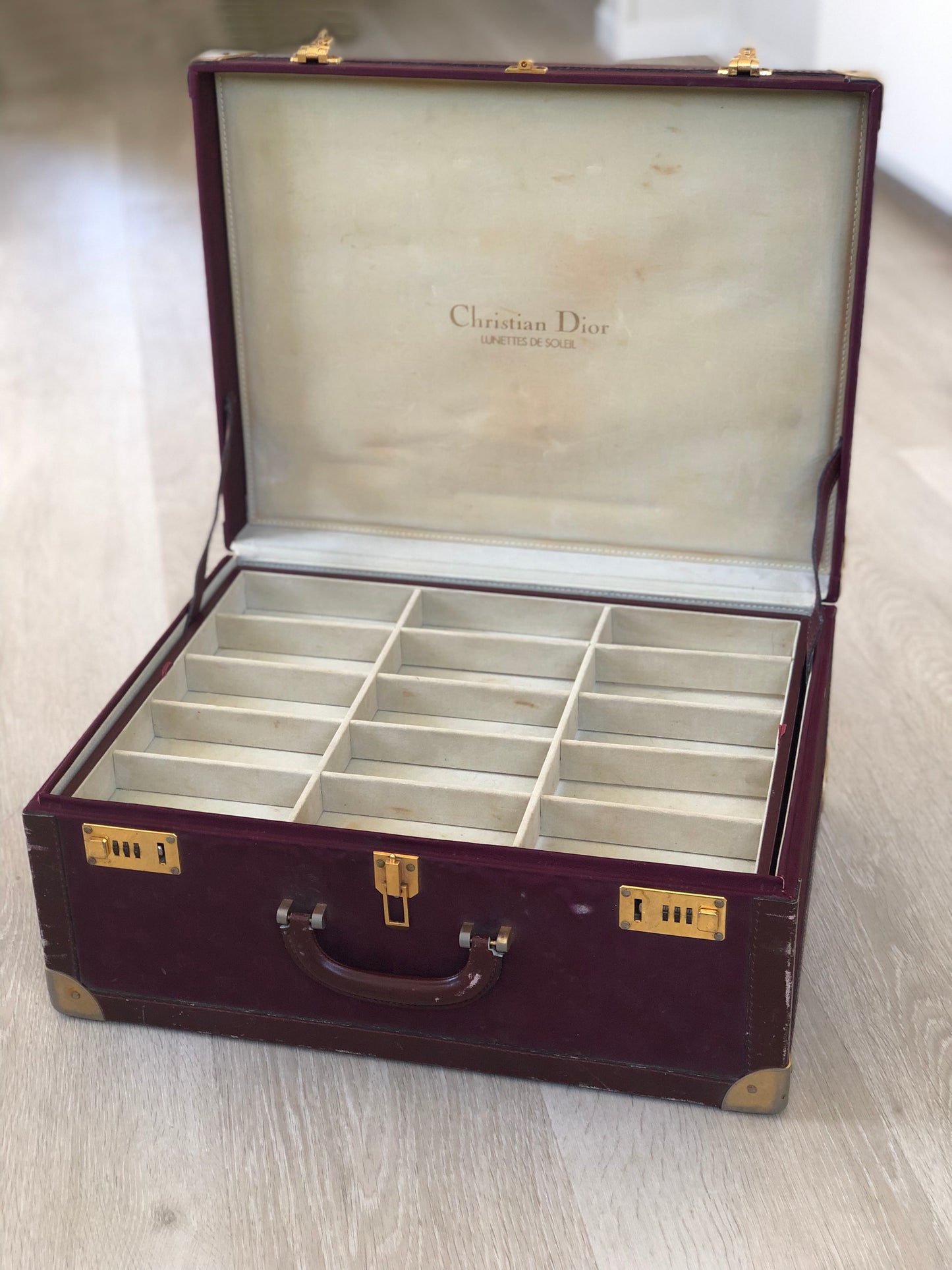 Mid Century Modern Christian Dior Jewelry Box or Suitcase 1960s