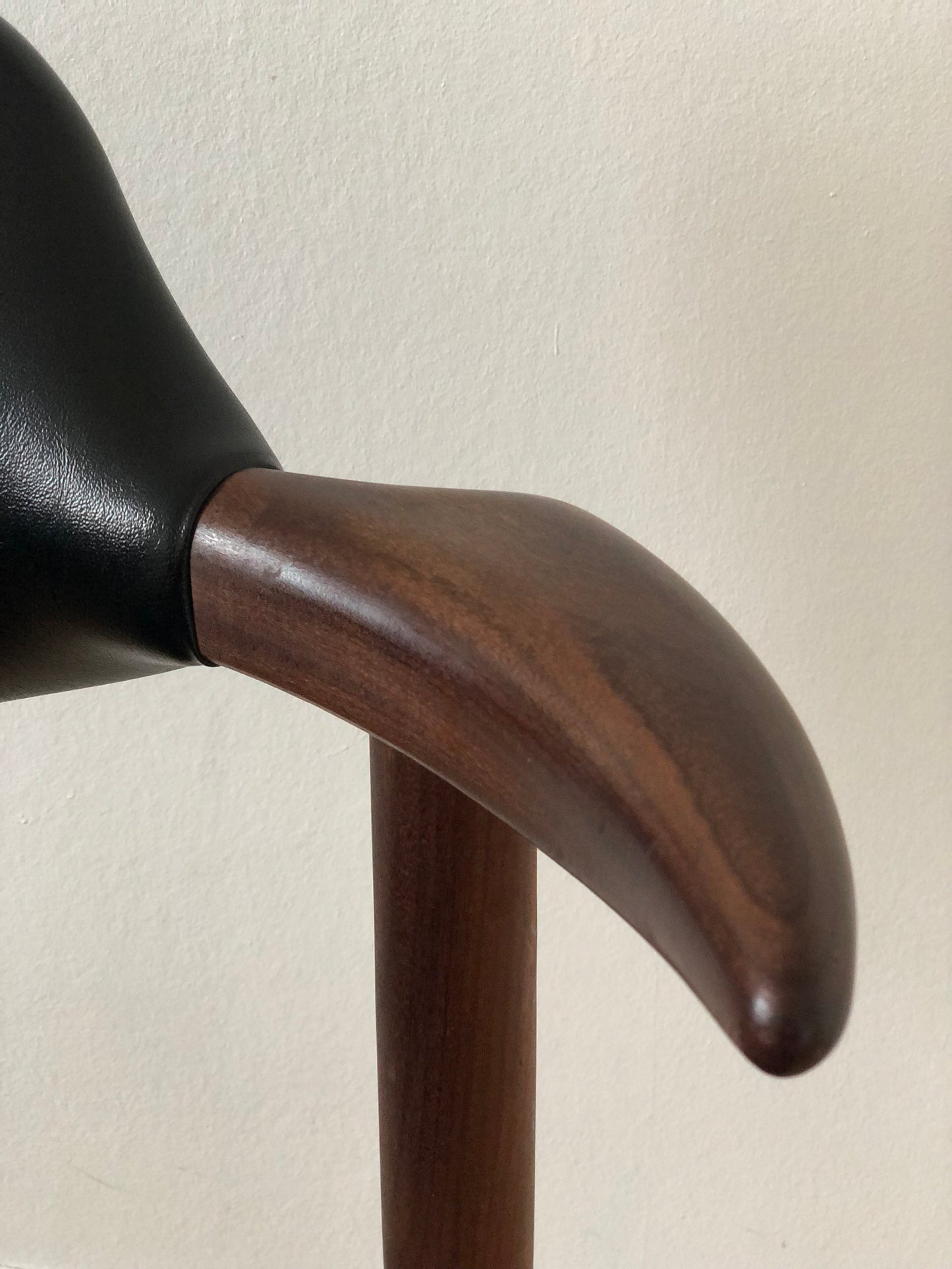 Mid Century Teak Cowhorn Chair Tijsseling 1960s