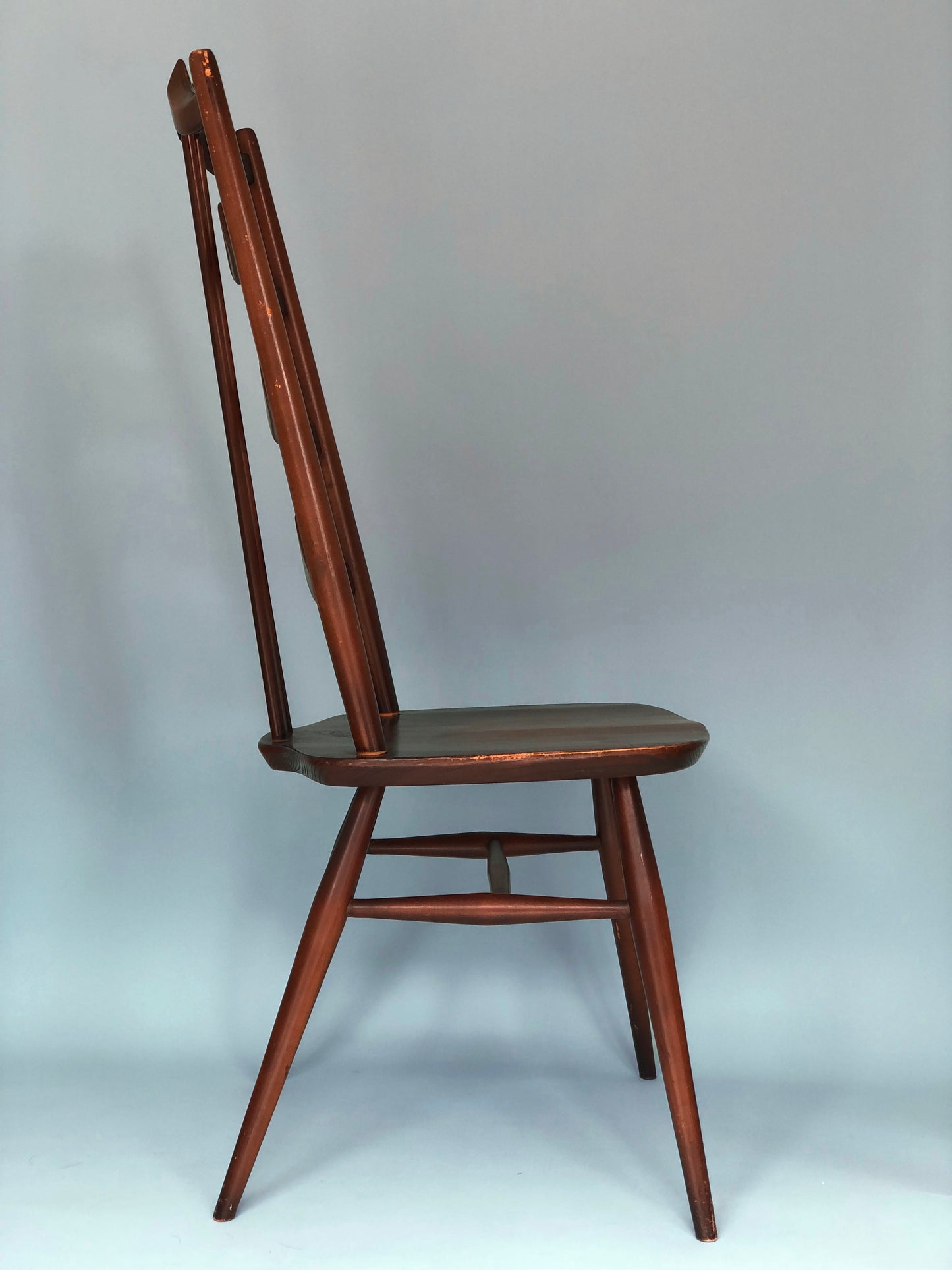 Mid Century Walnut High-Back Chair by Lucian Ercolani for Ercol