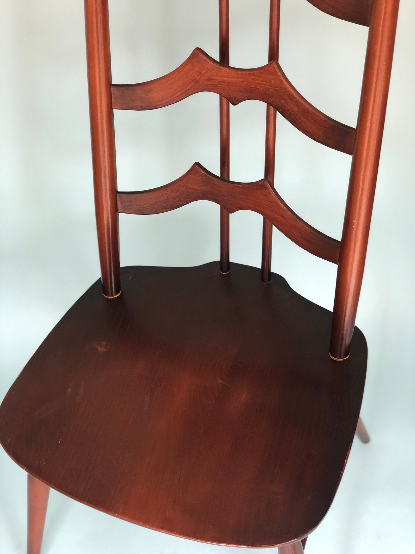 Mid Century Walnut High-Back Chair by Lucian Ercolani for Ercol