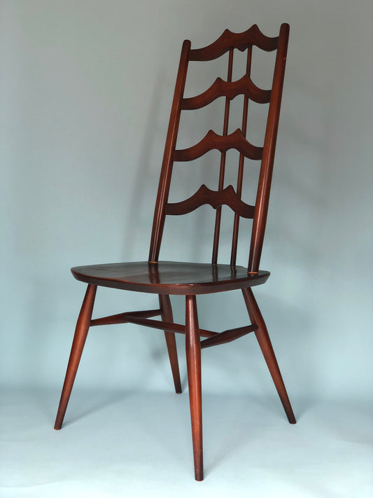 Mid Century Walnut High-Back Chair by Lucian Ercolani for Ercol