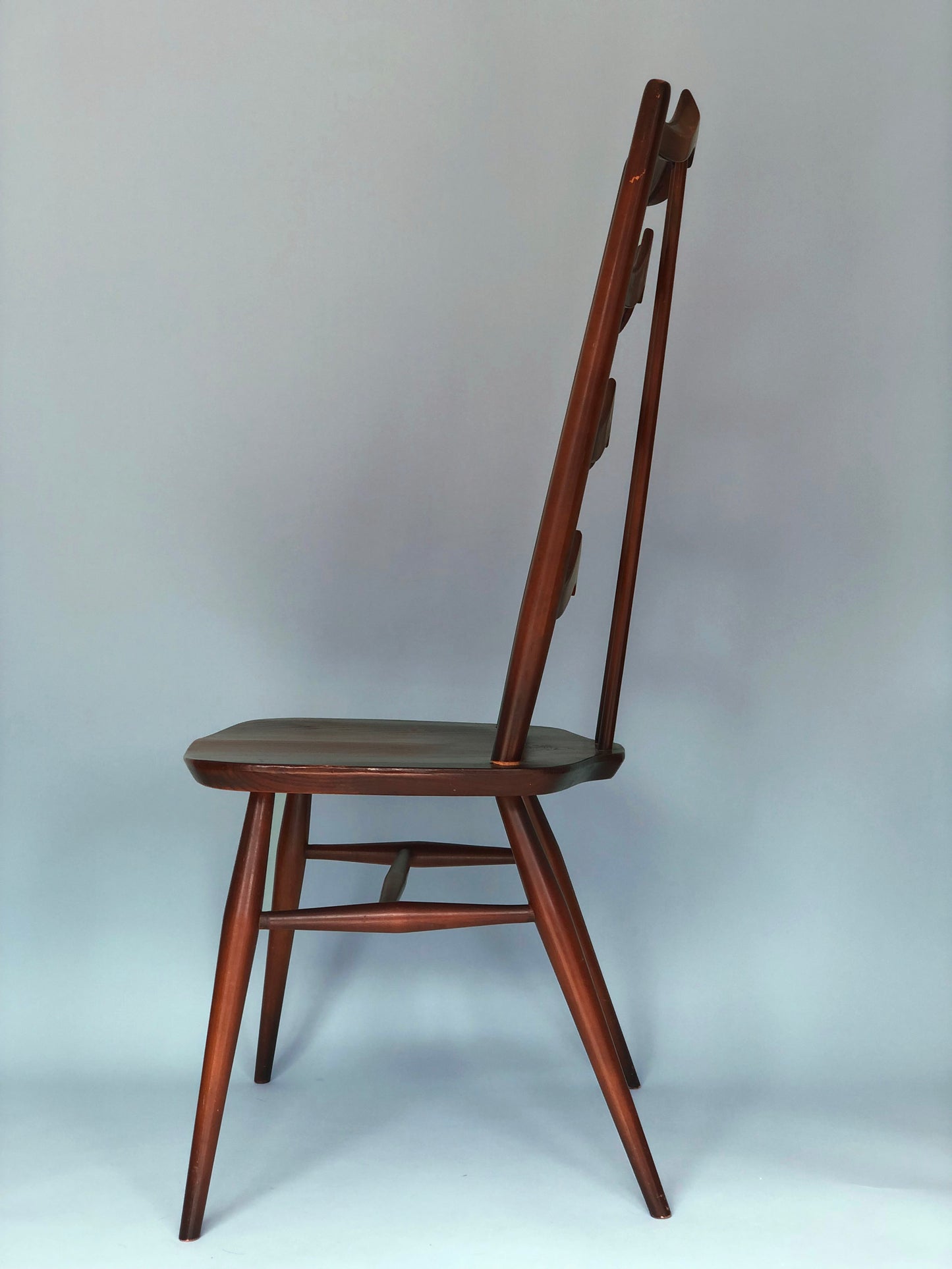 Mid Century Walnut High-Back Chair by Lucian Ercolani for Ercol