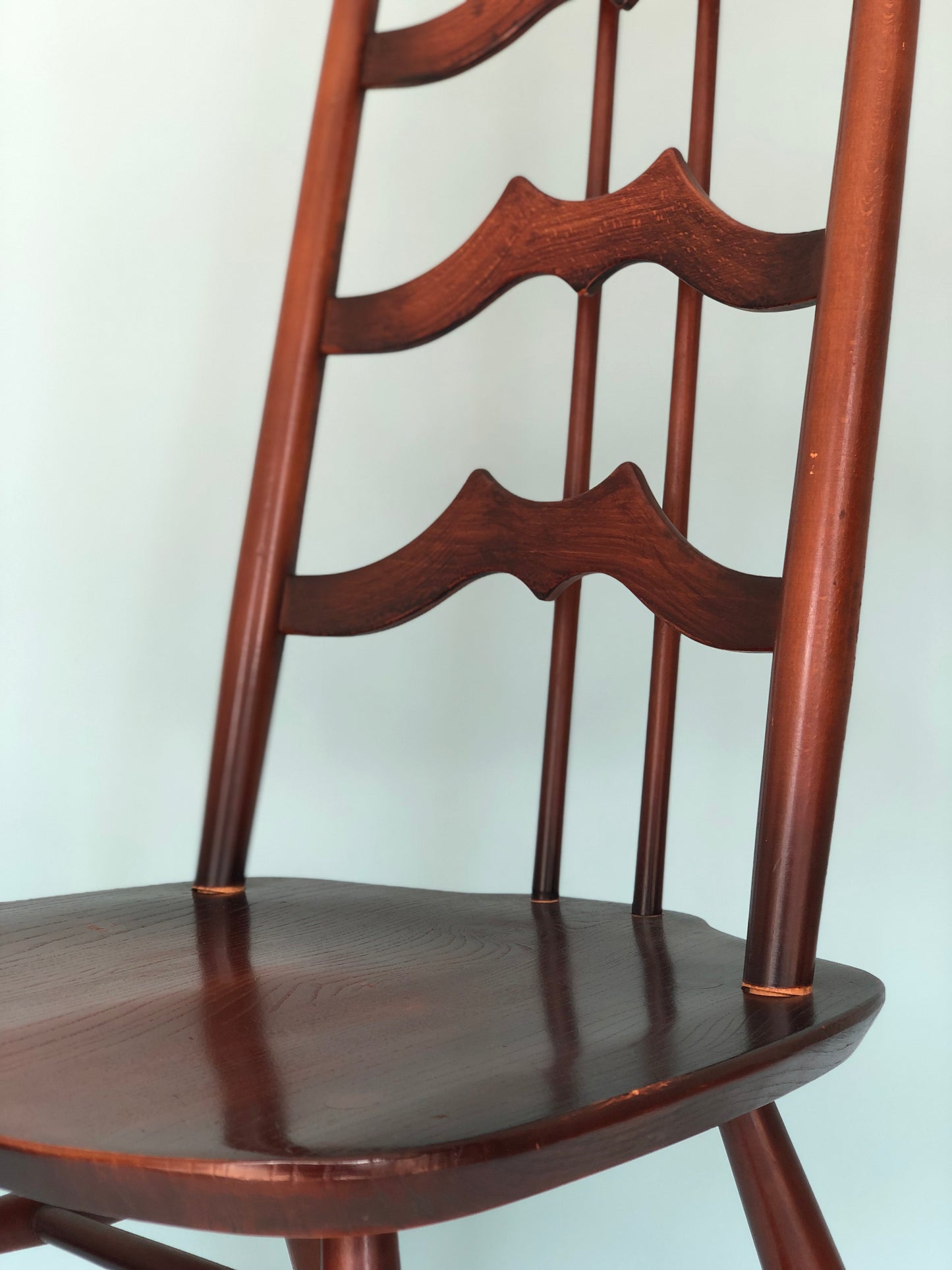 Mid Century Walnut High-Back Chair by Lucian Ercolani for Ercol