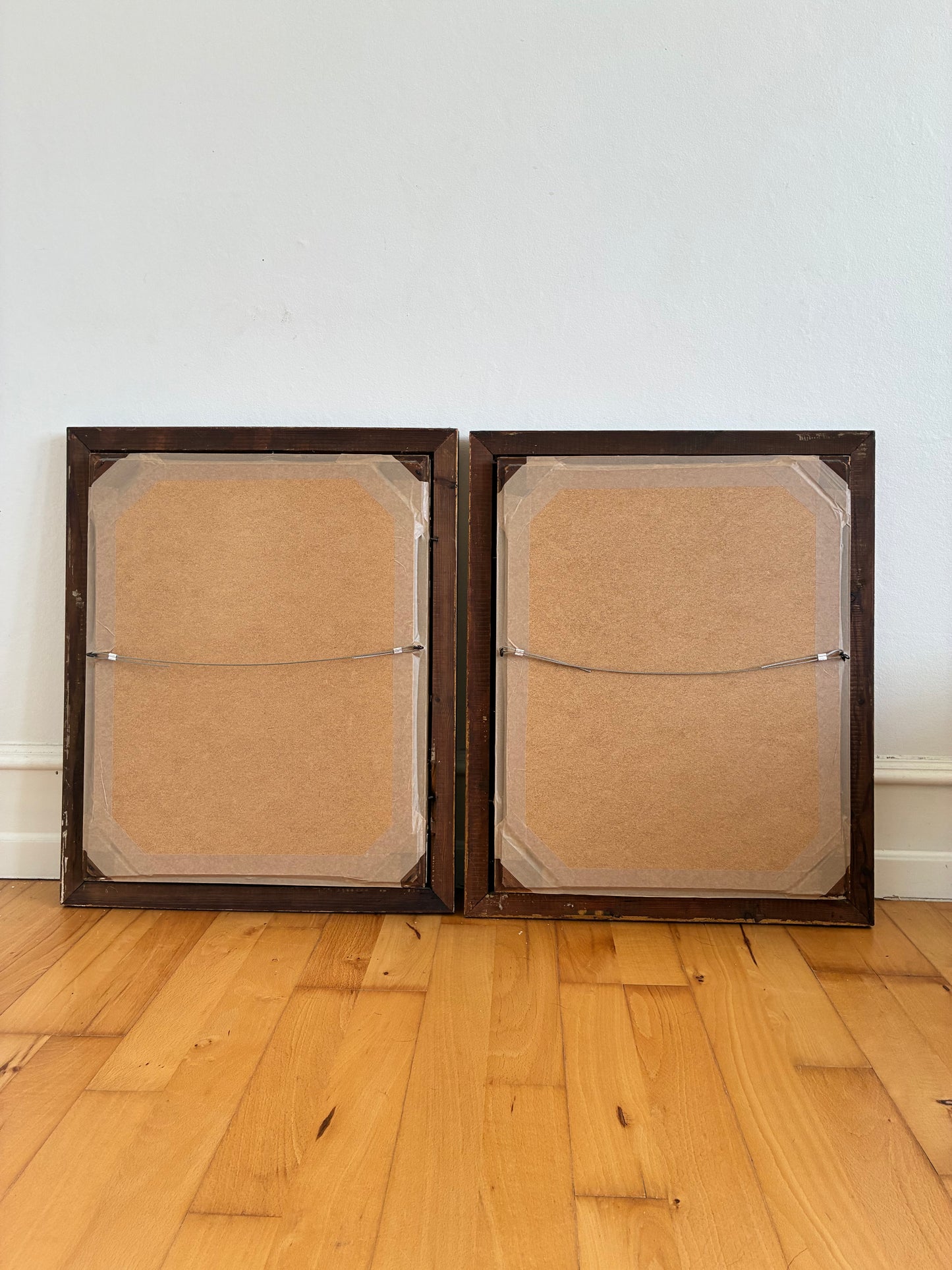 Pair of Antique Danish Giltwood Wall Mirrors, Late 19th Century