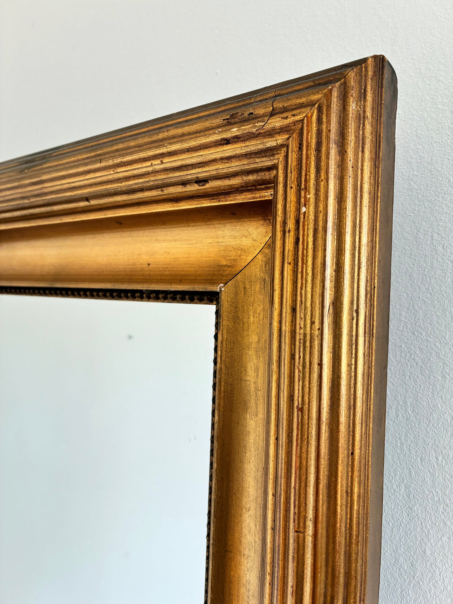 Pair of Antique Danish Giltwood Wall Mirrors, Late 19th Century