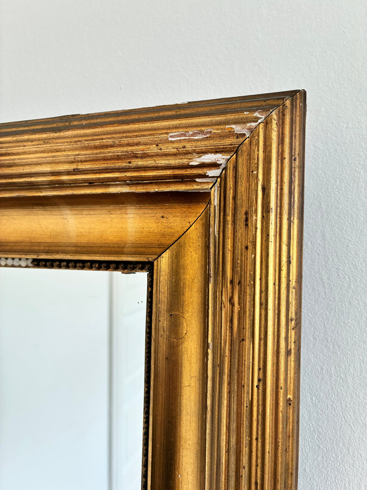 Pair of Antique Danish Giltwood Wall Mirrors, Late 19th Century