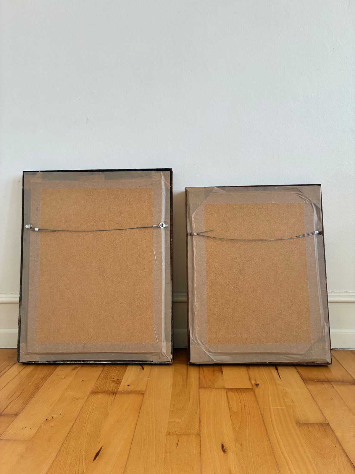 Pair of Antique French Giltwood Wall Mirrors, Late 19th Century