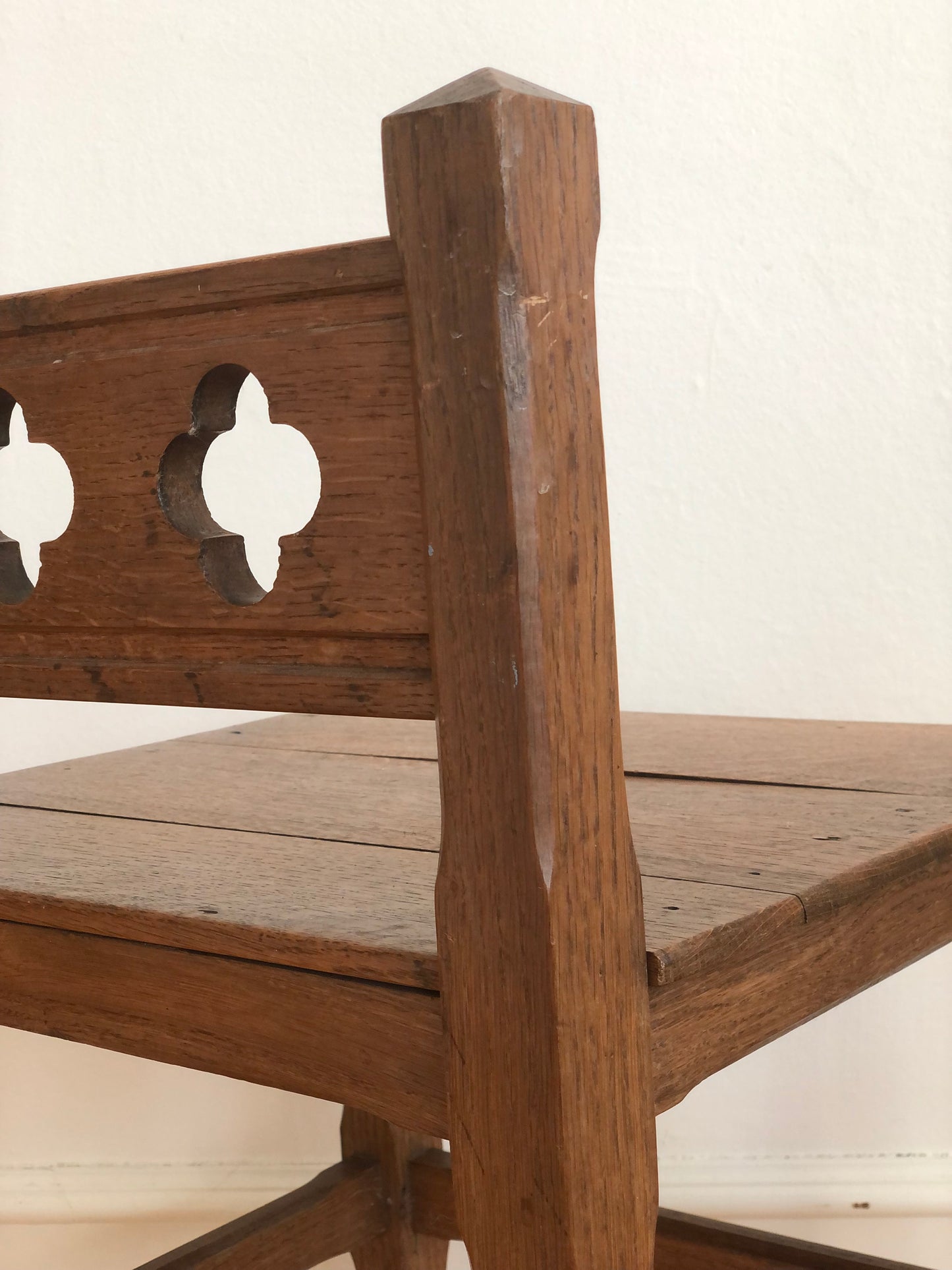 Pair of Early 20th Century Arts & Crafts Oak Hall Chairs