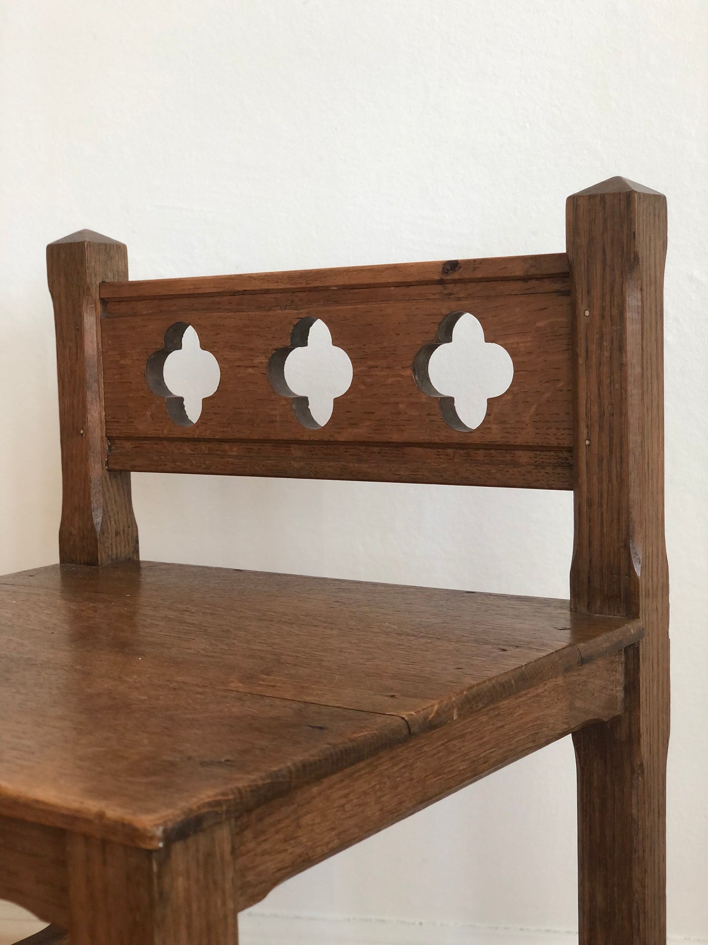 Pair of Early 20th Century Arts & Crafts Oak Hall Chairs
