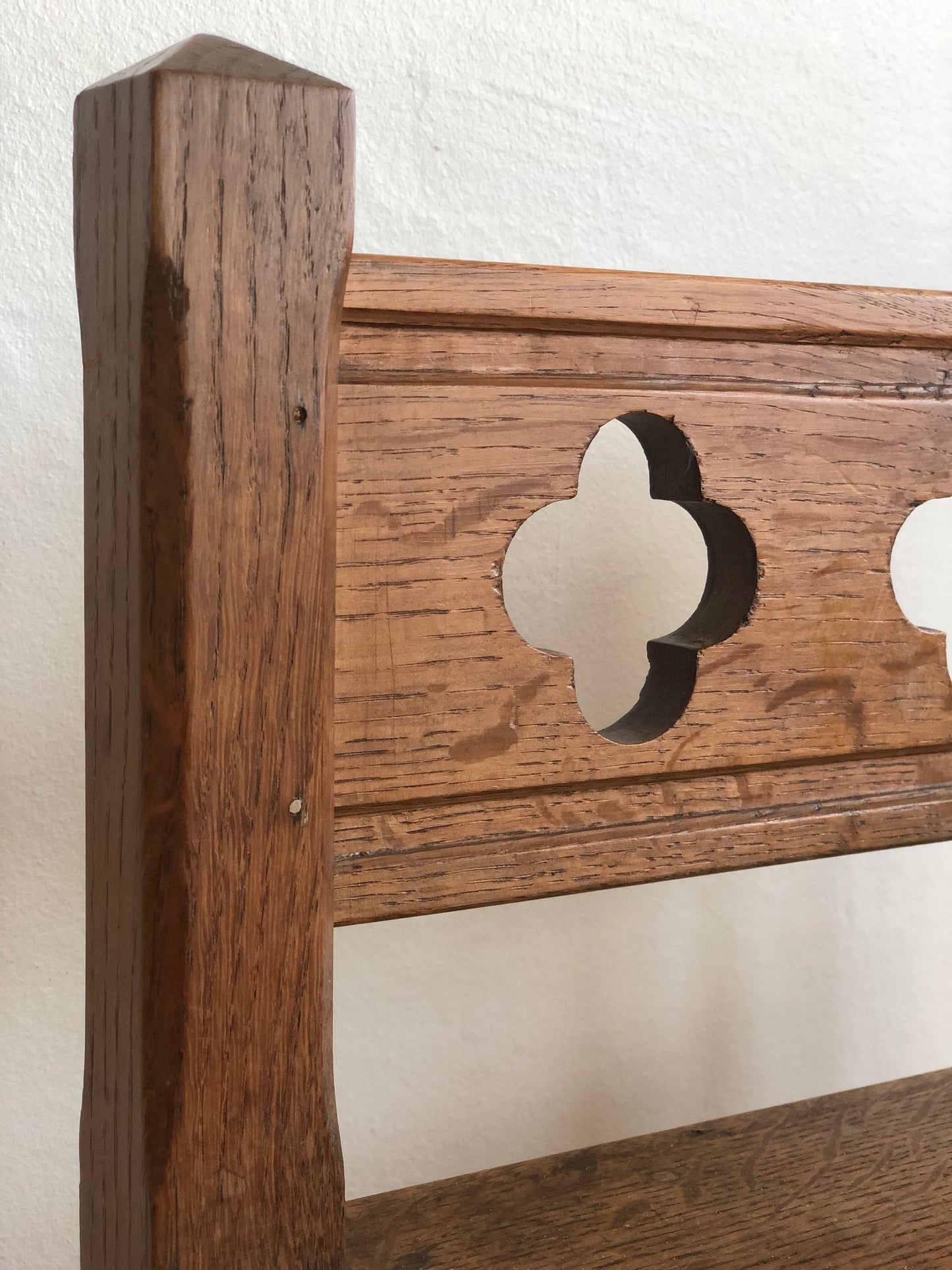 Pair of Early 20th Century Arts & Crafts Oak Hall Chairs