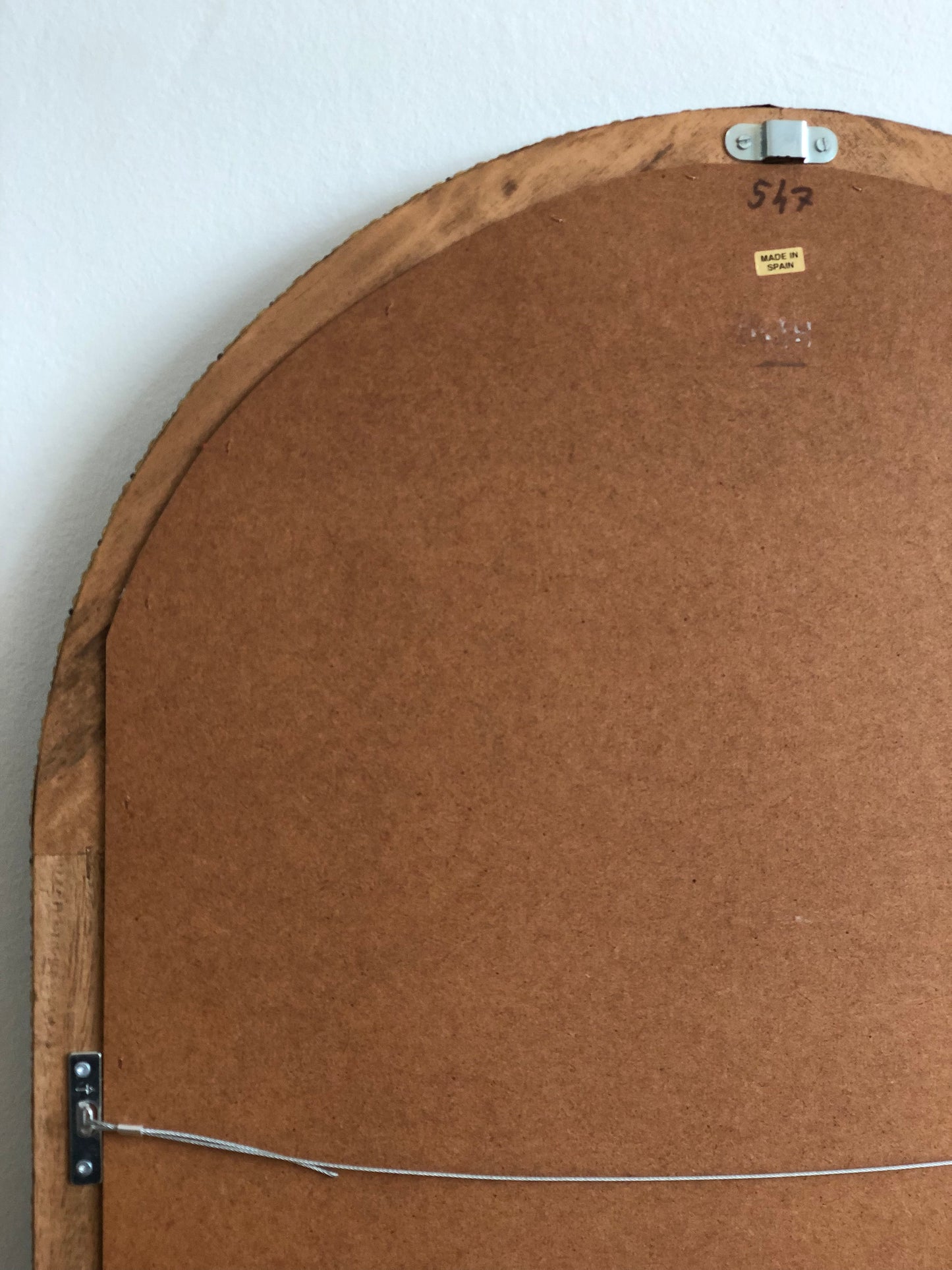 A Pair of Large Vintage Venetian Brass Mirrors – Gold Hollywood Regency, Spanish 1990s