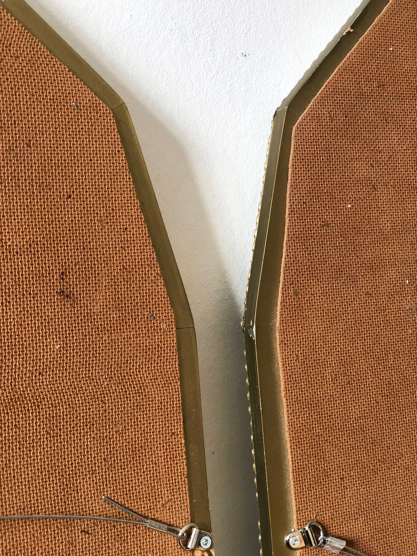 Pair of Large Vintage Venetian Full Length Hollywood Regency Mirror in Gold Spain 1990s